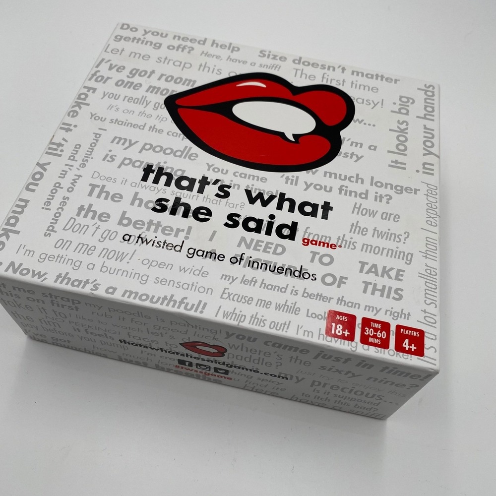That's What She‎ Said Game Adult Party Twisted Innuendos Card Game